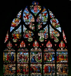 Raam w6 met scènes uit het leven van St. Maria Magdalena