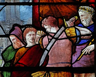 Figuren bij de dood van St. Paulus