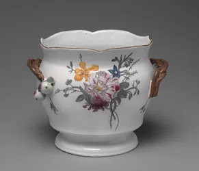 Wijnkoeler, vervaardigd door Joesph-Gaspard Robert Factory, ca. 1760