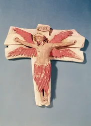 Gekruisigde Christus met vleugels