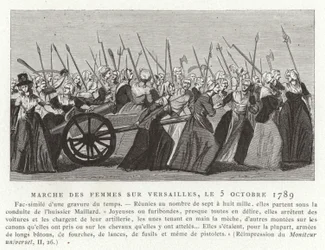 Vrouwenmars naar Versailles, Franse Revolutie, 5 oktober 1789