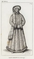 XII Eeuw, Alain Fergent, Hertog van Bretagne