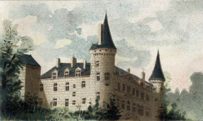 Uitzicht op het kasteel van Bazoches (Nievre)
