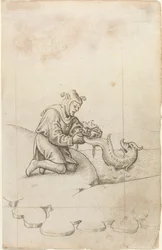 ‘Je bindt een dolfijn bij de staart vast’ [fol. 17 recto]