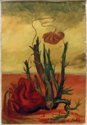 Zonder titel (hart, cactus en foetus)