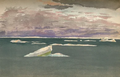 Aan de rand van het ijs - Opkomende storm, 14 september 1893, 1897