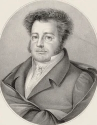 Portret van de componist Heinrich Marschner 1795-1861