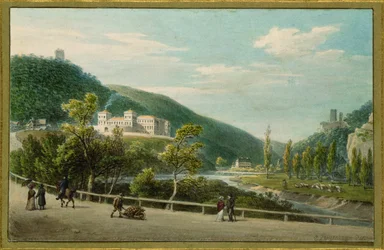 Helenental bij Weilburg-kasteel (waterkorrel)