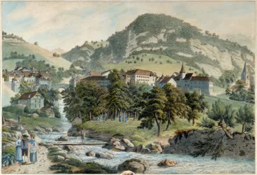 Het dorp Montreux