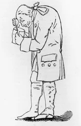 Immanuel Kant (1724-1804), Duitse filosoof, met een pot mosterd, Dignage Hagemann