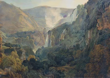 De waterval bij Terni, ca. 1834 (olieverf op doek)