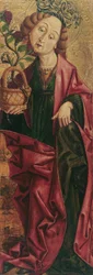 Heilige Dorothea (binnenkant) en Heilige Alexius (buitenkant)