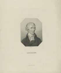 Portret van de componist Joseph Haydn 1732-1809, 1818