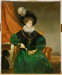 Caecilie, vrouw van bankier Freiherr Bernhard von Eskeles (schilderij op doek)