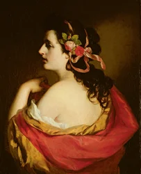 Portret van een jong meisje, 1865