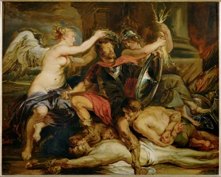 De triomf van de overwinnaar (schilderij op doek)