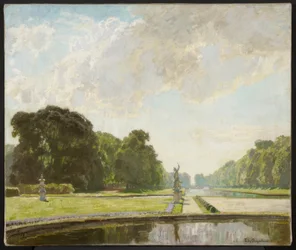 In het park van het paleis Nymphenburg