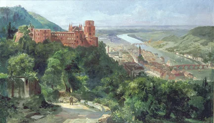 Uitzicht op Heidelberg, ca. 1910