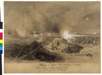 Belegering van Komorn door de k.k. troepen in april 1849