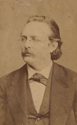 Portret van de organist en componist Edmund Kretschmer 1830-1908, ca. 1880