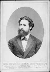 Portret van de pianist en componist Heinrich Karl Johann Hofmann 1842-1902