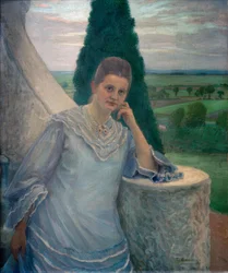 Portret van mevrouw Gocht, Halle/S.
