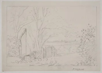 Landschap met Wipput op de Voorgrond