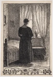 In de slaapkamer. Anna Syberg?