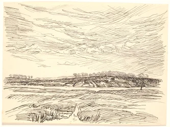 Landschap met velden