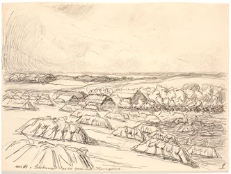 Midden in de zonneschijn lag een oud landhuis
