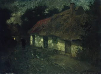 Franse boerderij, ca 1895 (schilderij)