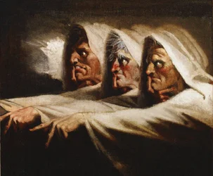 De noodlottige zusters - de drie heksen, ca. 1782