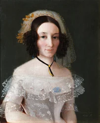 Portret van Yelizaveta Alexeyevna Benkendorf, née Janova, 1845