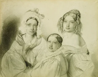 Portret van gravinnen Praskovia, Nadezhda en Maria Vyazemsky