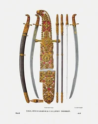 De sabel van grootvorst Vladimir II Monomakh van Kiev, 1840s