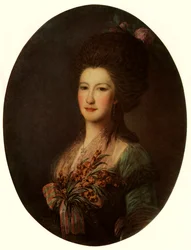 Portret van gravin J. V. Santi