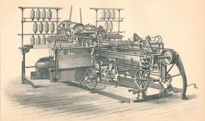Zelfwerkende muilezel. Sharp & Roberts Principle, door P. MacGregor, Manchester, 1874