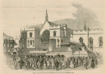 Paleisplein, de Spoorwegcommissie Kamers voor Westminster Hall