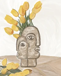 Moeder en kind-tulpen