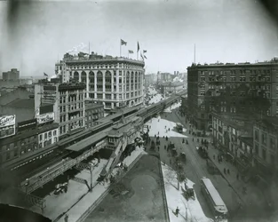 Broadway, Noord vanaf 32nd Street, New York City
