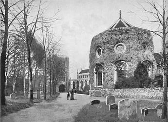 Bury St. Edmunds: Toren, Kerk en Abdij, c1896