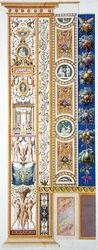 Paneel van de Raphael Loggia in het Vaticaan, uit 