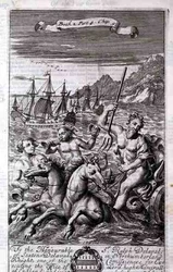 Neptunus in zijn Strijdwagen, illustratie uit Boek 2 Deel 4 Hoofdstuk 5 van 
