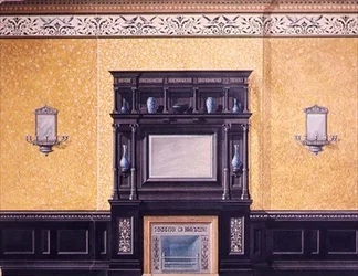 Ontwerp voor de voorkamer, No.1 Grosvenor Crescent, Londen, ca. 1850