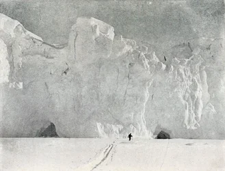 Gezicht op een Gletsjer in Victoria Land, ca. 1911, 1913