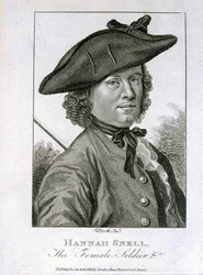 Hannah Snell, de Vrouwelijke Soldaat, gepubliceerd door R.S. Kirby, 1804