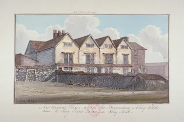 Abdij van St Saviour, Bermondsey, Londen, 1825