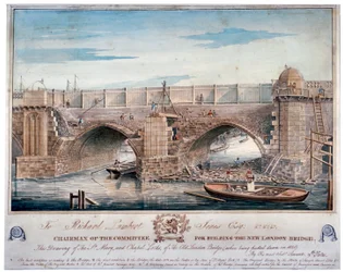 St Mary en Kapel Locks worden gesloopt, Londen Brug