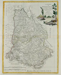 Gouvernances van Dauphin, Provence, het graafschap Venaissin en het prinsdom Orange, gravure door G. Zuliani uit Tome I van de Nieuwste Atlas gepubliceerd in Venetië in 1777 door Antonio Zatta, Privécollectie