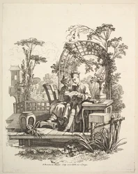 Man en Vrouw Lezend